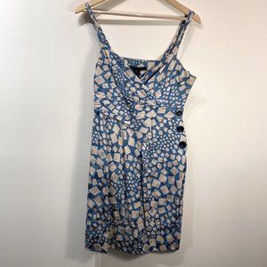 Marc by Marc Jacobs Blue and Cream Sundress | Size 6